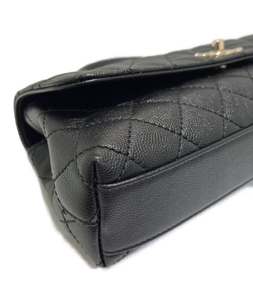 CHANEL（シャネル）CHANEL (シャネル) マキシハンドルトップフラップバッグ/2WAYショルダーバッグ ブラックの古着・服飾アイテム