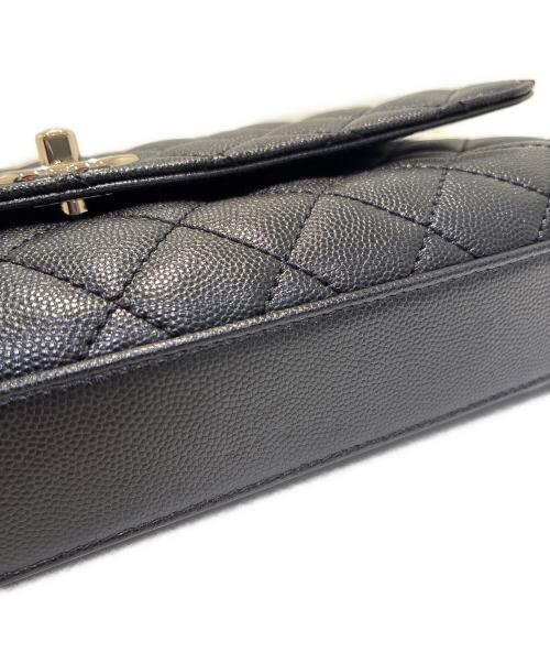 CHANEL（シャネル）CHANEL (シャネル) マキシハンドルトップフラップバッグ/2WAYショルダーバッグ ブラックの古着・服飾アイテム