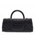 CHANEL (シャネル) マキシハンドルトップフラップバッグ/2WAYショルダーバッグ ブラック：1200000円