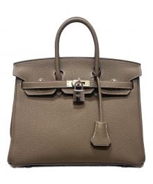 HERMES（エルメス）の古着「Birkin25 Etoupe/バーキン25/トリヨンビーノ/エトゥープ/シルバー金具/W刻印2024年製」｜エトゥープ