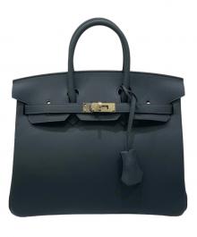 HERMES（エルメス）の古着「Birkin 25 Verso/バーキン25 ヴェルソ/ヴォースイフト/グリミスティ×ノワール(裏)/シャンパンゴールド金具/K刻印:2025年製」｜グリミスティ×ノワール(裏)
