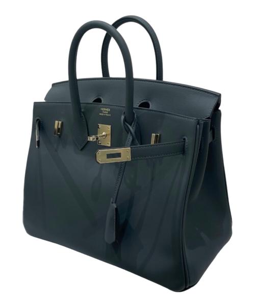 HERMES（エルメス）HERMES (エルメス) Birkin 25 Verso/バーキン25 ヴェルソ/ヴォースイフト/グリミスティ×ノワール(裏)/シャンパンゴールド金具/K刻印:2025年製 グリミスティ×ノワール(裏) サイズ:25の古着・服飾アイテム
