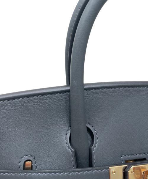 HERMES（エルメス）HERMES (エルメス) Birkin 25 Verso/バーキン25 ヴェルソ/ヴォースイフト/グリミスティ×ノワール(裏)/シャンパンゴールド金具/K刻印:2025年製 グリミスティ×ノワール(裏) サイズ:25の古着・服飾アイテム