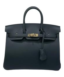 HERMES（エルメス）の古着「Birkin 25 Verso/バーキン25 ヴェルソ/ヴォースイフト/グリミスティ×ノワール(裏)/シャンパンゴールド金具/K刻印:2025年製」｜グリミスティ×ノワール(裏)