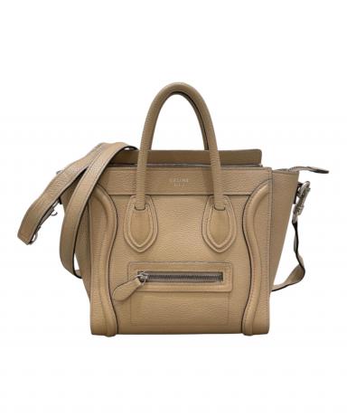 中古・古着通販】CELINE (セリーヌ) ラゲージ ナノショッパー ベージュ