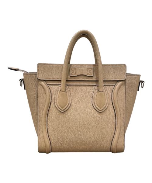 CELINE（セリーヌ）CELINE (セリーヌ) ラゲージ ナノショッパー ベージュ サイズ:ナノの古着・服飾アイテム