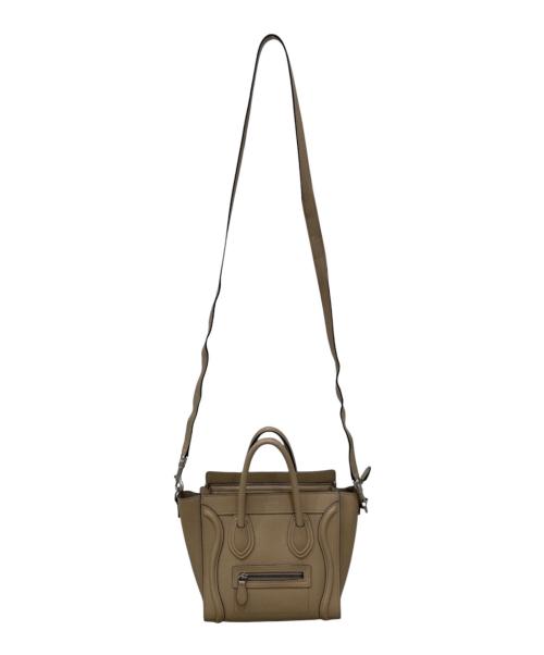CELINE（セリーヌ）CELINE (セリーヌ) ラゲージ ナノショッパー ベージュ サイズ:ナノの古着・服飾アイテム
