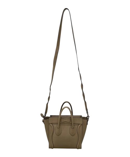 CELINE（セリーヌ）CELINE (セリーヌ) ラゲージ ナノショッパー ベージュ サイズ:ナノの古着・服飾アイテム