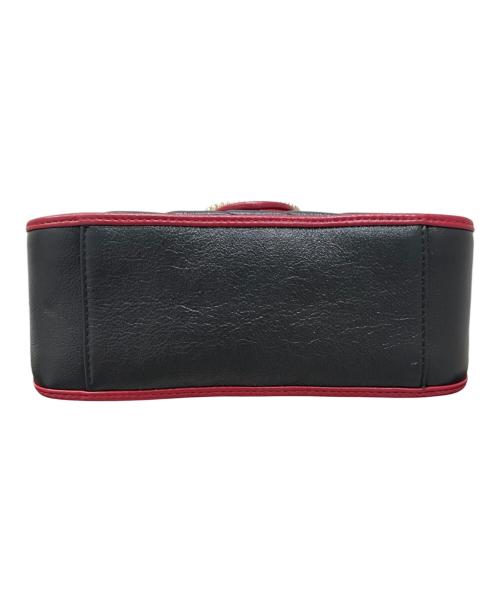 GUCCI（グッチ）GUCCI (グッチ) GGマーモント ミニ トップハンドルレザーバッグ ブラック サイズ:ミニの古着・服飾アイテム