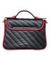 GUCCI (グッチ) GGマーモント ミニ トップハンドルレザーバッグ ブラック サイズ:ミニ：150000円