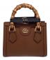 GUCCI（グッチ）の古着「Gucci Diana Small Tote Bag/〔グッチ ダイアナ〕スモール トートバッグ/702732」｜ブラウン