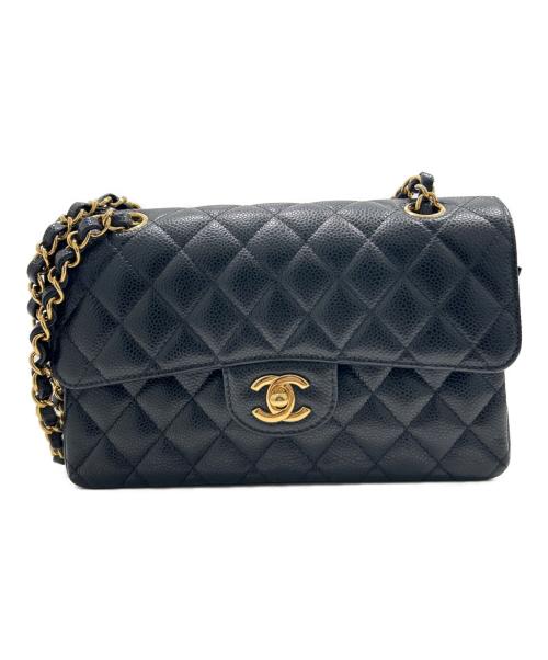 CHANEL（シャネル）CHANEL (シャネル) Matelassé 23 Double Flap Chain Shoulder Bag/マトラッセ23 Wフラップ チェーンショルダーバッグ ブラック サイズ:23の古着・服飾アイテム