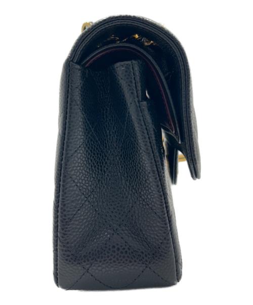 CHANEL（シャネル）CHANEL (シャネル) Matelassé 23 Double Flap Chain Shoulder Bag/マトラッセ23 Wフラップ チェーンショルダーバッグ ブラック サイズ:23の古着・服飾アイテム