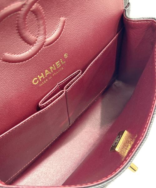 CHANEL（シャネル）CHANEL (シャネル) Matelassé 23 Double Flap Chain Shoulder Bag/マトラッセ23 Wフラップ チェーンショルダーバッグ ブラック サイズ:23の古着・服飾アイテム
