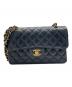 CHANEL（シャネル）の古着「Matelassé 23 Double Flap Chain Shoulder Bag/マトラッセ23 Wフラップ チェーンショルダーバッグ」｜ブラック
