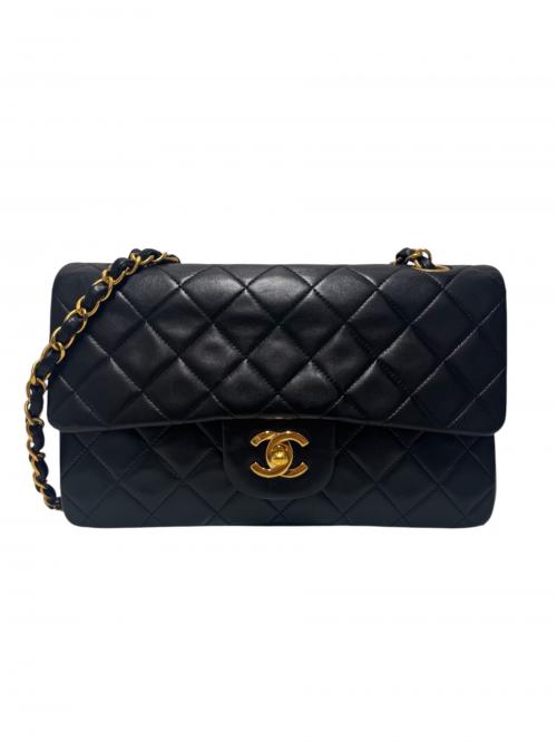 CHANEL（シャネル）CHANEL (シャネル) CHANEL/マトラッセ23/Wフラップチェーンショルダーバッグ ブラック×ゴールド サイズ:23の古着・服飾アイテム