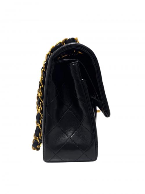 CHANEL（シャネル）CHANEL (シャネル) CHANEL/マトラッセ23/Wフラップチェーンショルダーバッグ ブラック×ゴールド サイズ:23の古着・服飾アイテム