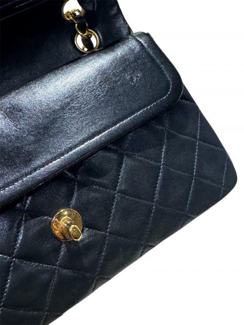 CHANEL（シャネル）CHANEL (シャネル) CHANEL/マトラッセ23/Wフラップチェーンショルダーバッグ ブラック×ゴールド サイズ:23の古着・服飾アイテム