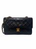 CHANEL（シャネル）の古着「CHANEL/マトラッセ23/Wフラップチェーンショルダーバッグ」｜ブラック×ゴールド