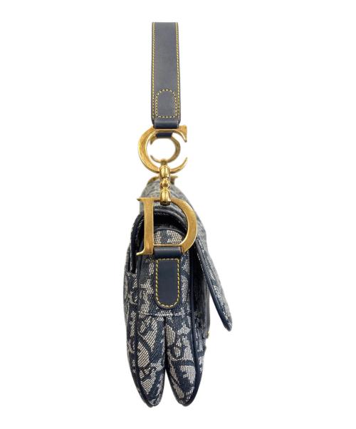 Christian Dior（クリスチャン ディオール）Christian Dior (クリスチャン ディオール) Double Saddle Bag /ダブルサドルバッグ ネイビーの古着・服飾アイテム