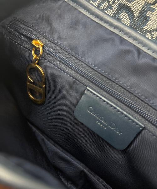 Christian Dior（クリスチャン ディオール）Christian Dior (クリスチャン ディオール) Double Saddle Bag /ダブルサドルバッグ ネイビーの古着・服飾アイテム