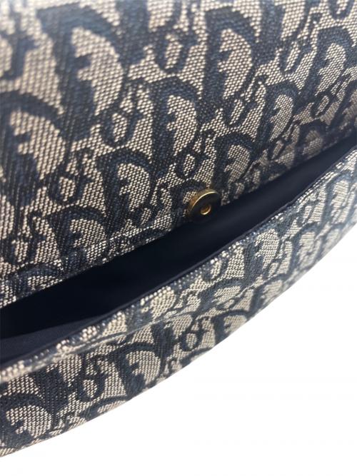 Christian Dior（クリスチャン ディオール）Christian Dior (クリスチャン ディオール) Double Saddle Bag /ダブルサドルバッグ ネイビーの古着・服飾アイテム