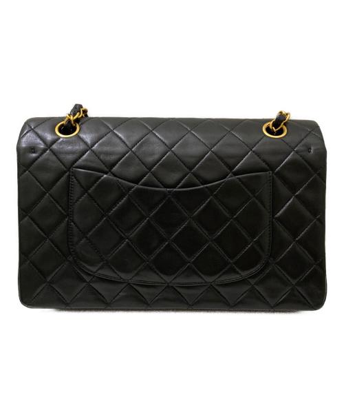 CHANEL（シャネル）CHANEL (シャネル) Wフラップチェーンショルダーバッグ ブラックの古着・服飾アイテム