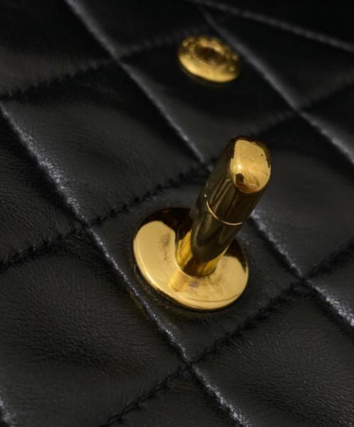 CHANEL（シャネル）CHANEL (シャネル) Wフラップチェーンショルダーバッグ ブラックの古着・服飾アイテム