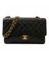 CHANEL（シャネル）の古着「Wフラップチェーンショルダーバッグ」｜ブラック