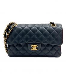CHANEL（シャネル）の古着「Matelassé 23 Double Flap Chain Shoulder Bag/マトラッセ23 Wフラップチェーンショルダーバッグ」｜ブラック