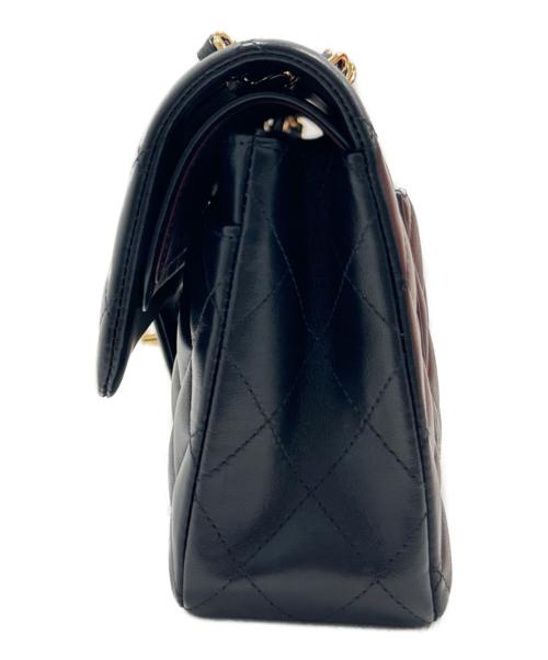 CHANEL（シャネル）CHANEL (シャネル) Matelassé 23 Double Flap Chain Shoulder Bag/マトラッセ23 Wフラップチェーンショルダーバッグ ブラック サイズ:23の古着・服飾アイテム