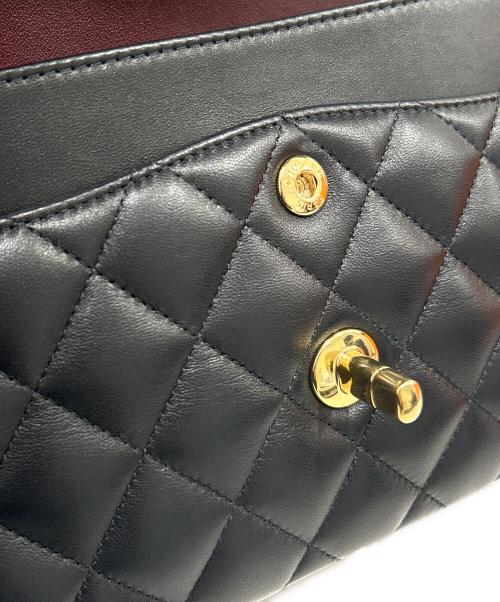 CHANEL（シャネル）CHANEL (シャネル) Matelassé 23 Double Flap Chain Shoulder Bag/マトラッセ23 Wフラップチェーンショルダーバッグ ブラック サイズ:23の古着・服飾アイテム