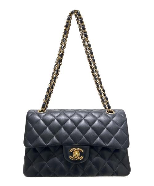 CHANEL（シャネル）CHANEL (シャネル) Matelassé 23 Double Flap Chain Shoulder Bag/マトラッセ23 Wフラップチェーンショルダーバッグ ブラック サイズ:23の古着・服飾アイテム