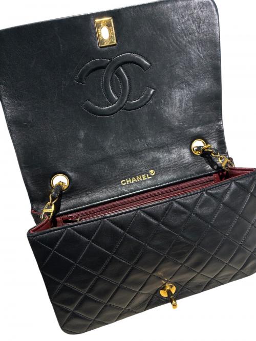 CHANEL（シャネル）CHANEL (シャネル) マトラッセ ブラック×ゴールド サイズ:23の古着・服飾アイテム