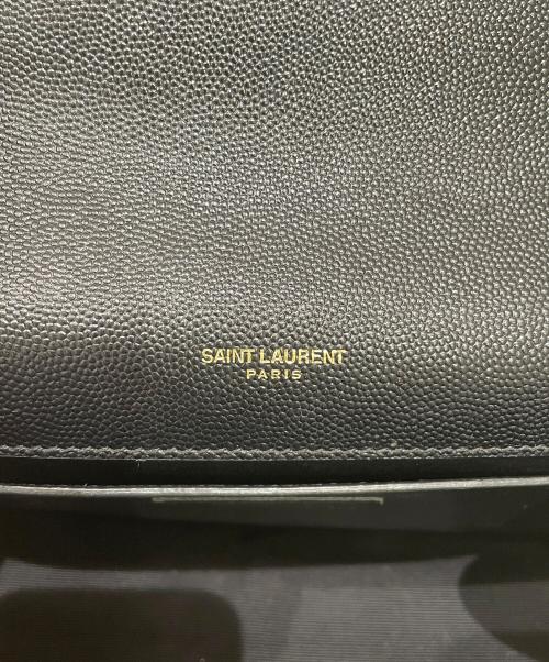 Saint Laurent Paris（サンローランパリ）Saint Laurent Paris (サンローランパリ) クラシック モノグラム ケイト（ミディアム） ブラック サイズ:ミディアムの古着・服飾アイテム
