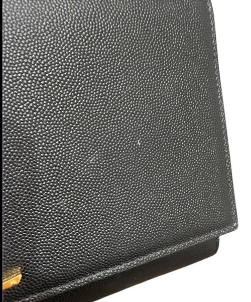 Saint Laurent Paris（サンローランパリ）Saint Laurent Paris (サンローランパリ) クラシック モノグラム ケイト（ミディアム） ブラック サイズ:ミディアムの古着・服飾アイテム