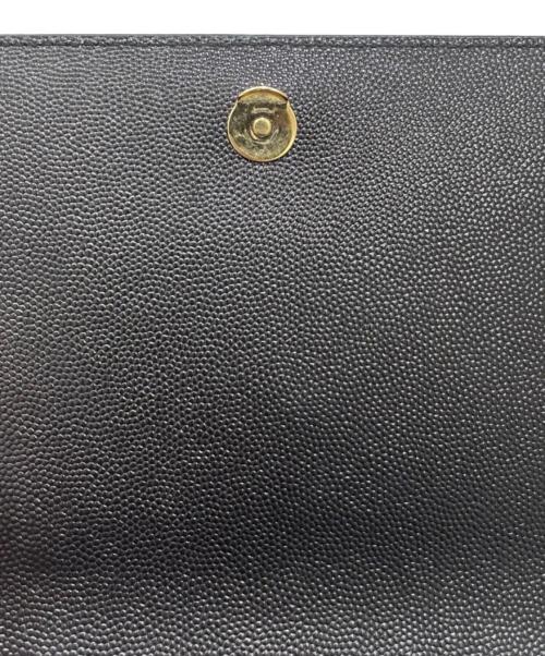 Saint Laurent Paris（サンローランパリ）Saint Laurent Paris (サンローランパリ) クラシック モノグラム ケイト（ミディアム） ブラック サイズ:ミディアムの古着・服飾アイテム