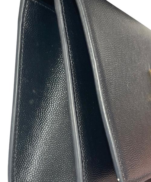 Saint Laurent Paris（サンローランパリ）Saint Laurent Paris (サンローランパリ) クラシック モノグラム ケイト（ミディアム） ブラック サイズ:ミディアムの古着・服飾アイテム