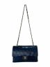 CHANEL (シャネル) マトラッセ25 ラムスキン Wフラップチェーンショルダーバッグ ブラック×ゴールド サイズ:25：600000円