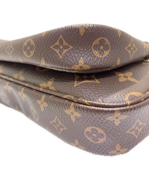 LOUIS VUITTON（ルイ ヴィトン）LOUIS VUITTON (ルイ ヴィトン) ミュルティ ポシェット アクセソワール ブラウン×カーキの古着・服飾アイテム