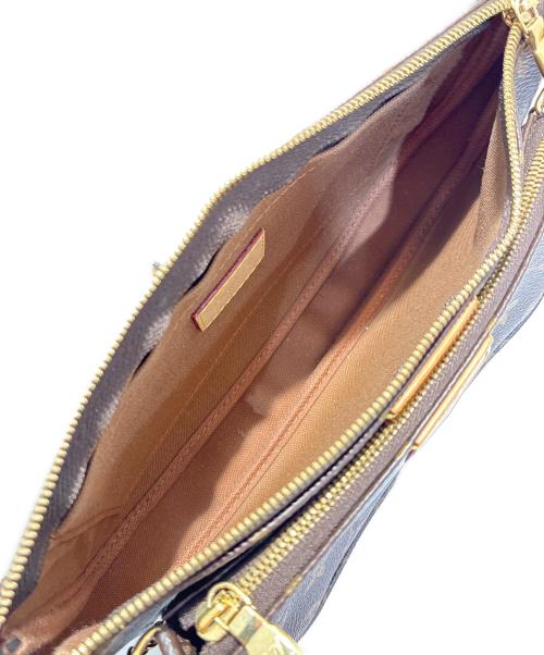 LOUIS VUITTON（ルイ ヴィトン）LOUIS VUITTON (ルイ ヴィトン) ミュルティ ポシェット アクセソワール ブラウン×カーキの古着・服飾アイテム