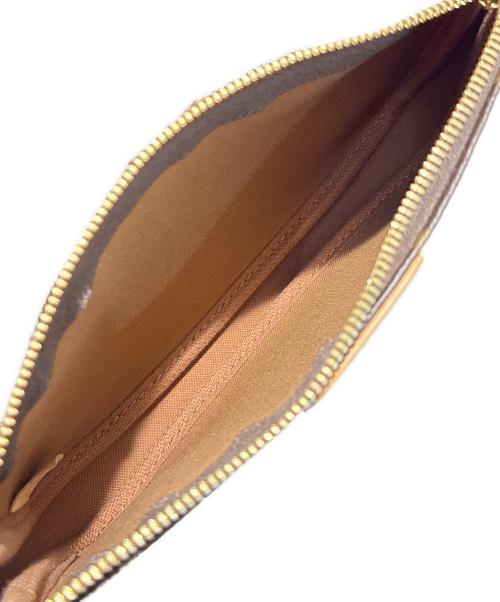 LOUIS VUITTON（ルイ ヴィトン）LOUIS VUITTON (ルイ ヴィトン) ミュルティ ポシェット アクセソワール ブラウン×カーキの古着・服飾アイテム