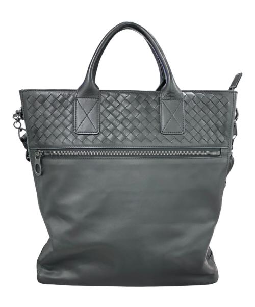 BOTTEGA VENETA（ボッテガベネタ）BOTTEGA VENETA (ボッテガベネタ) イントレチャート2WAYショルダーバッグ ブラック サイズ:-の古着・服飾アイテム