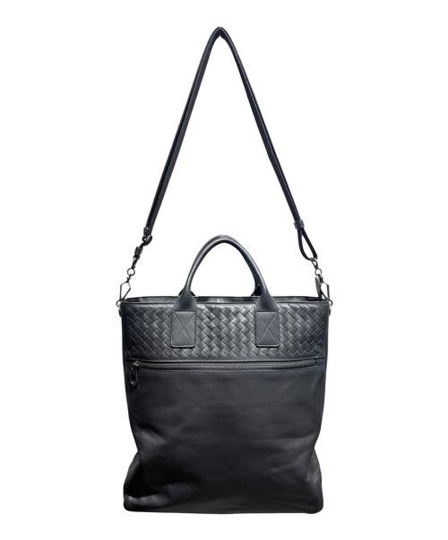 BOTTEGA VENETA（ボッテガベネタ）BOTTEGA VENETA (ボッテガベネタ) イントレチャート2WAYショルダーバッグ ブラック サイズ:-の古着・服飾アイテム