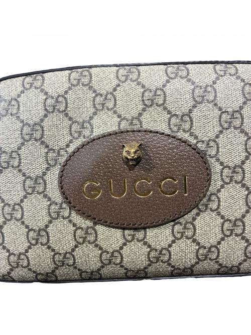 GUCCI（グッチ）GUCCI (グッチ) ネオヴィンテージGGスプリーム/ショルダーバッグ/476466 ベージュ×ブラウン サイズ:-の古着・服飾アイテム