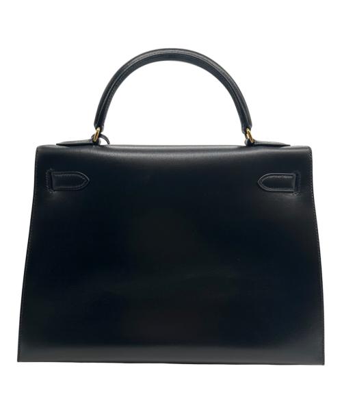 HERMES（エルメス）HERMES (エルメス) Kelly 32 ケリー32 外縫い/ボックスカーフ/ノワール/ゴールド金具/□B刻印:1998年製 ブラック サイズ:32の古着・服飾アイテム