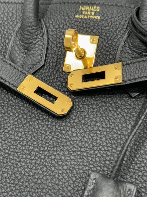 HERMES（エルメス）HERMES (エルメス) バーキン25/Birkin25 Black/トゴ/ゴールド金具/W刻印2024年 ブラック サイズ:25の古着・服飾アイテム