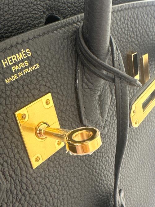 HERMES（エルメス）HERMES (エルメス) バーキン25/Birkin25 Black/トゴ/ゴールド金具/W刻印2024年 ブラック サイズ:25の古着・服飾アイテム