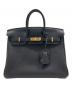 HERMES（エルメス）の古着「バーキン25/Birkin25 Black/トゴ/ゴールド金具/W刻印2024年」｜ブラック