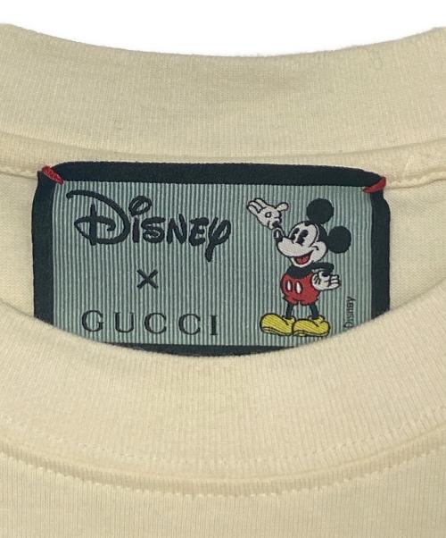 GUCCI（グッチ）GUCCI (グッチ) Disney (ディズニー) Mickey Mouse T-shirt ”Fuchsia” ベージュ サイズ:Sの古着・服飾アイテム